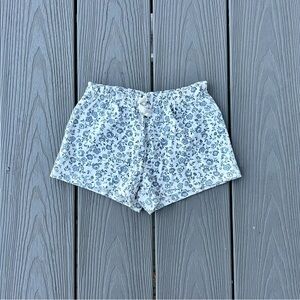 Colored Organics blue floral kids shorts